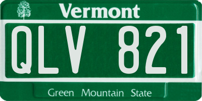 VT license plate QLV821