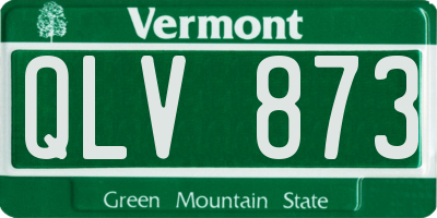VT license plate QLV873