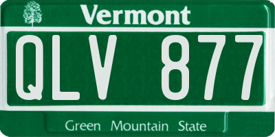 VT license plate QLV877