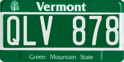 VT license plate QLV878