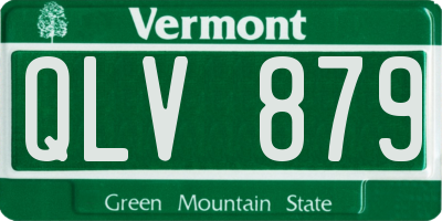 VT license plate QLV879