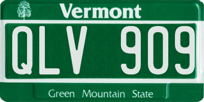 VT license plate QLV909