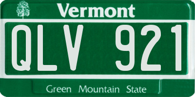 VT license plate QLV921