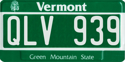 VT license plate QLV939