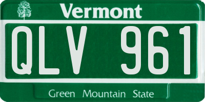 VT license plate QLV961