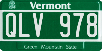 VT license plate QLV978