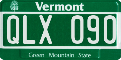 VT license plate QLX090