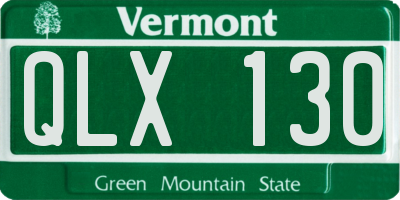 VT license plate QLX130