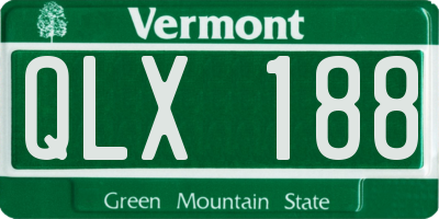 VT license plate QLX188