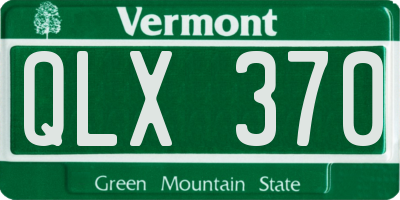 VT license plate QLX370