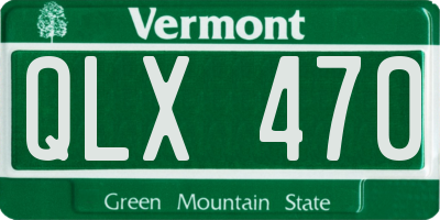 VT license plate QLX470