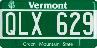 VT license plate QLX629