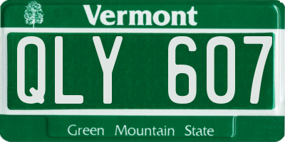 VT license plate QLY607