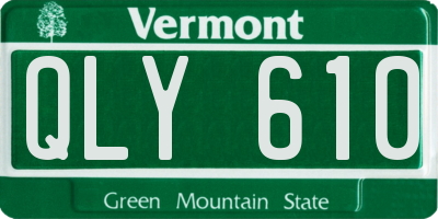 VT license plate QLY610