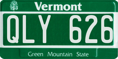 VT license plate QLY626