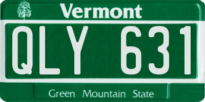 VT license plate QLY631