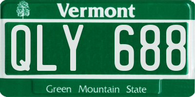VT license plate QLY688