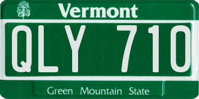 VT license plate QLY710