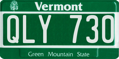 VT license plate QLY730