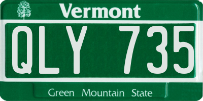 VT license plate QLY735