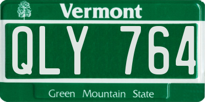 VT license plate QLY764