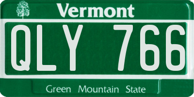VT license plate QLY766