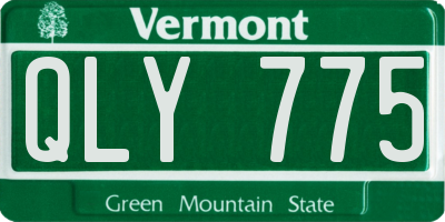 VT license plate QLY775