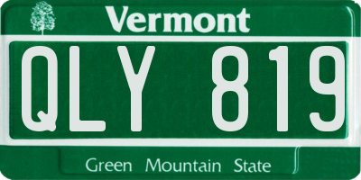 VT license plate QLY819