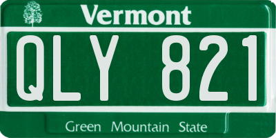 VT license plate QLY821