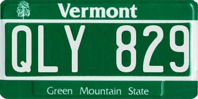 VT license plate QLY829