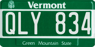 VT license plate QLY834