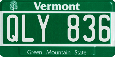 VT license plate QLY836
