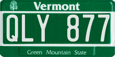 VT license plate QLY877
