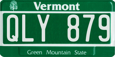 VT license plate QLY879