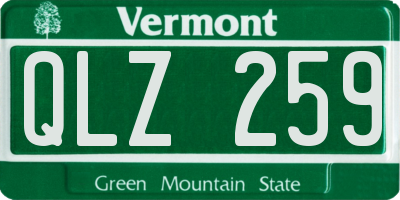 VT license plate QLZ259