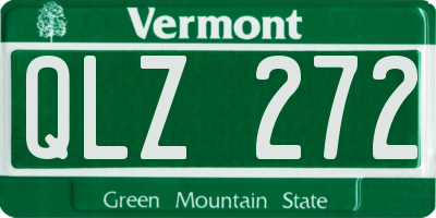 VT license plate QLZ272
