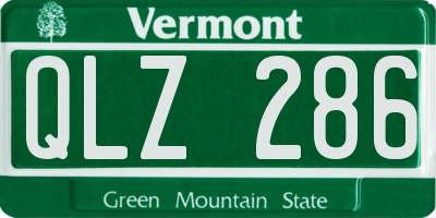 VT license plate QLZ286