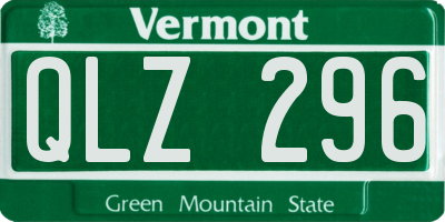 VT license plate QLZ296