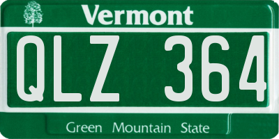 VT license plate QLZ364