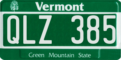 VT license plate QLZ385