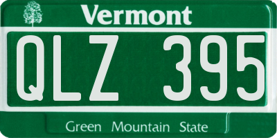 VT license plate QLZ395
