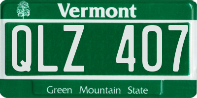 VT license plate QLZ407
