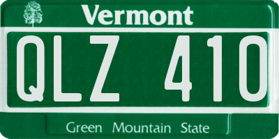 VT license plate QLZ410