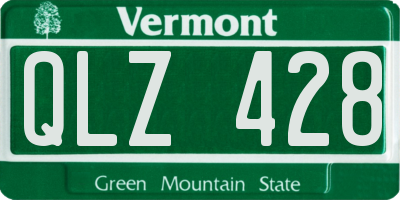 VT license plate QLZ428