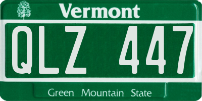 VT license plate QLZ447