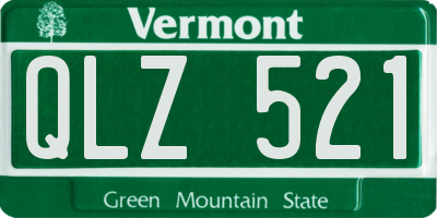 VT license plate QLZ521