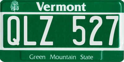 VT license plate QLZ527