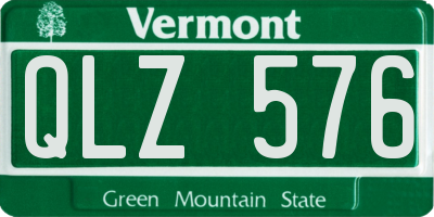 VT license plate QLZ576