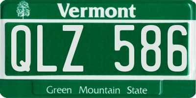 VT license plate QLZ586