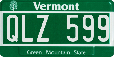 VT license plate QLZ599